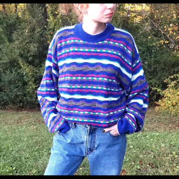 90s grandpa sweater Clearance